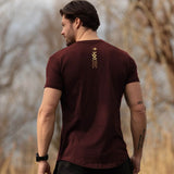 300 T-Shirt - Burgundy x Gold - EU 🇪🇺 | Spartathletics