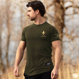 300 T-Shirt - Forest Green x Gold - EU 🇪🇺 | Spartathletics