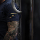 300 T-Shirt - Navy x Gold - EU 🇪🇺 | Spartathletics