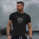 300 T-Shirt - Shield Of Sparta (Black Edition) - EU 🇪🇺 | Spartathletics