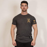 Legends of Ragnar™ | Valhalla T-Shirt - Dark Stone x Gold (Thor) - Spartathletics
