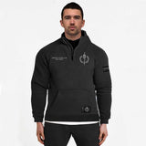 //03-SP1 | Shadow Ops 1/4 Zip Sweater - Onyx (Oversized - Fully Customizable) - Spartathletics