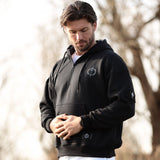//03 - SP1 | Shadow Ops Half Zip Hoodie - Onyx (Oversized - Fully Customizable) - EU 🇪🇺 | Spartathletics