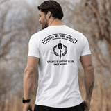 //03 - SP1 | Shadow Ops T-Shirt - Arctic White (Lifting Club - Black Edition) - EU 🇪🇺 | Spartathletics