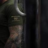 300 T-Shirt - Forest Green x Gold - EU 🇪🇺 | Spartathletics