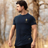 300 T-Shirt - Navy x Gold - EU 🇪🇺 | Spartathletics