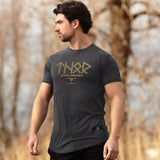 Legends of Ragnar™ | Asgard T-Shirt - Dark Stone x Gold (Thor) - EU 🇪🇺 | Spartathletics