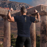 Nemesis T-Shirt - Navy x Gold (Athena) - EU 🇪🇺 | Spartathletics