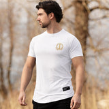 Maglietta Olympia - Bianco artico x Oro 