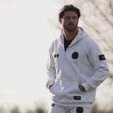 //03-SP1 | Shadow Ops Half Zip Hoodie - Arctic White (Fully Customizable)