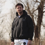 //03-SP1 | Felpa con cappuccio mezza zip Shadow Ops - Onice (oversize - completamente personalizzabile) 