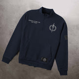 //03-SP1 | Shadow Ops 1/4 Zip Sweater - Navy (Oversized - Fully Customizable)