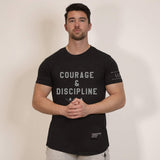 Victory T-Shirt - Courage & Discipline - EU 🇪🇺 | Spartathletics
